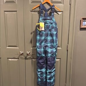 Kids All in Motion 3M Thinsulate Plaid Kids Overalls/ snowsuit